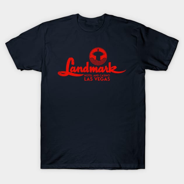 Vintage Landmark Hotel and Casino Las Vegas T-Shirt by StudioPM71